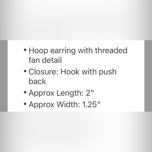 Hoop earring
NWT - Picture 2 of 2